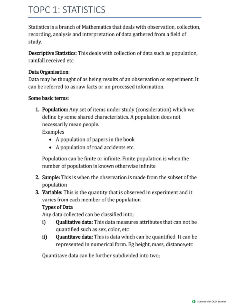 Statistics | PDF