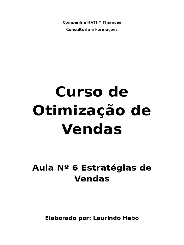 Estratégias de Vendas Eficazes | PDF | Marketing | Business