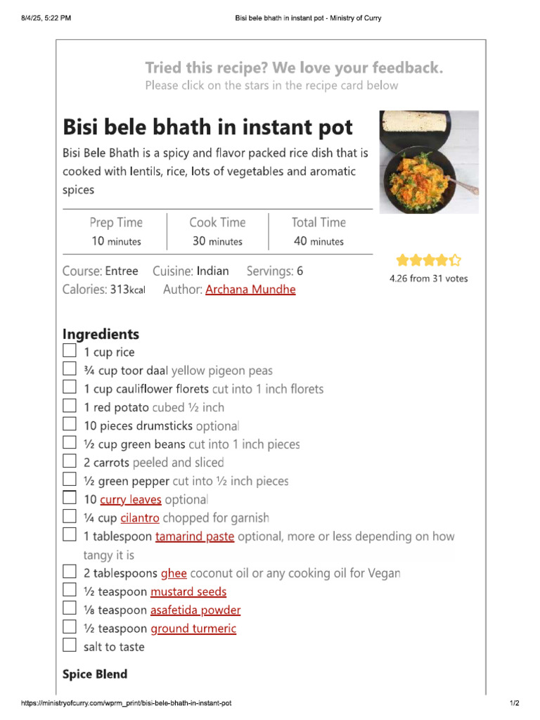 Recipe | PDF