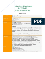 Edulix CivilE Profiles of All Applicants