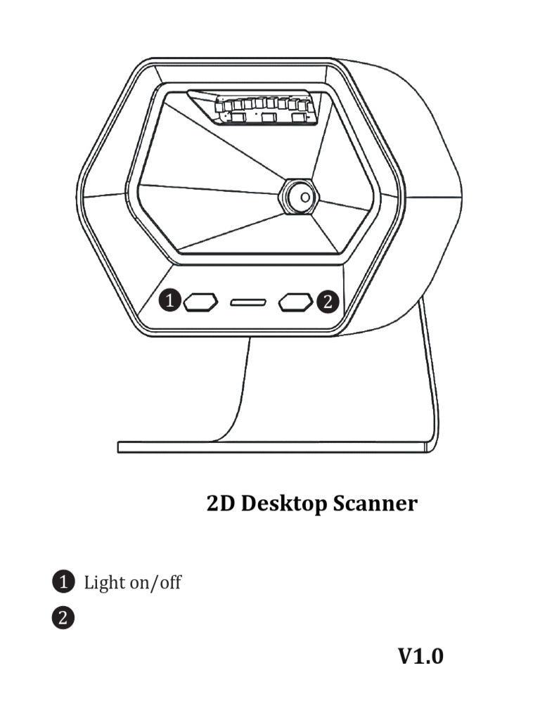 Desktop Barcode Scanner Quick Start Manual - 7060-231211 | PDF