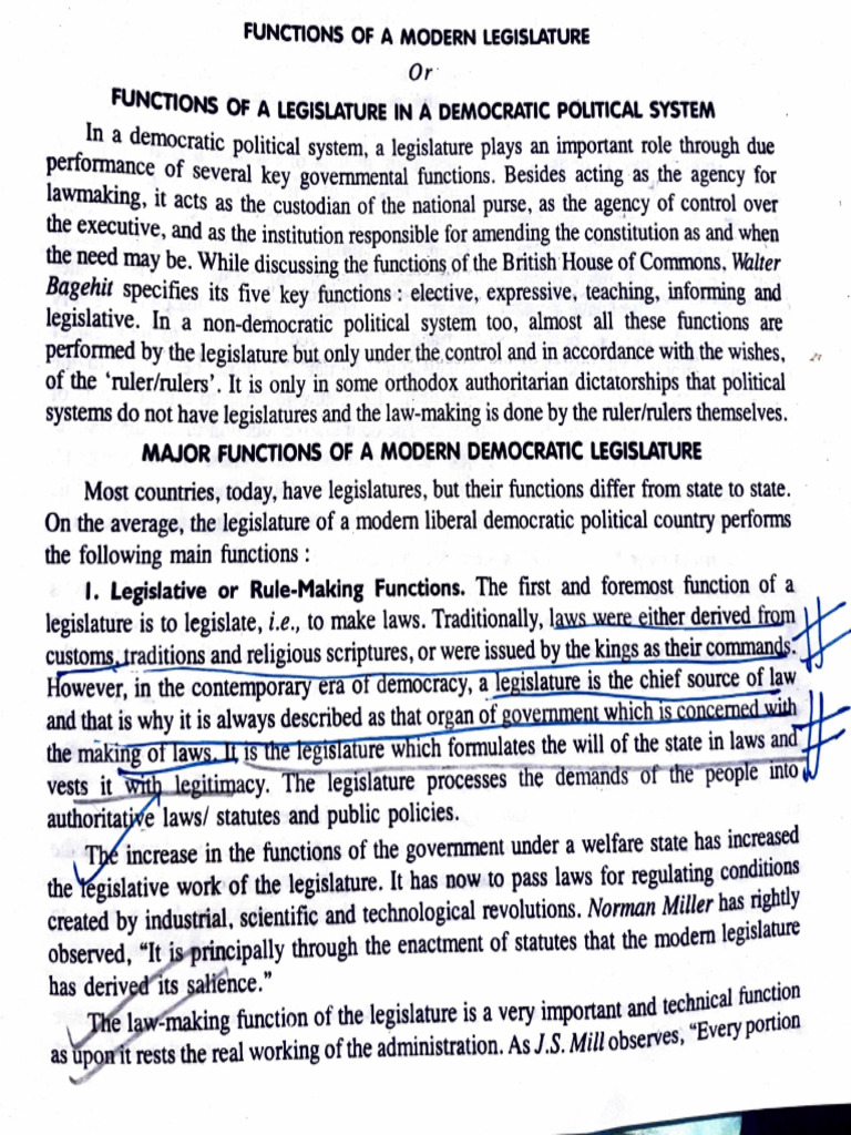 Functions of Legislature | PDF | Government | Political Charters