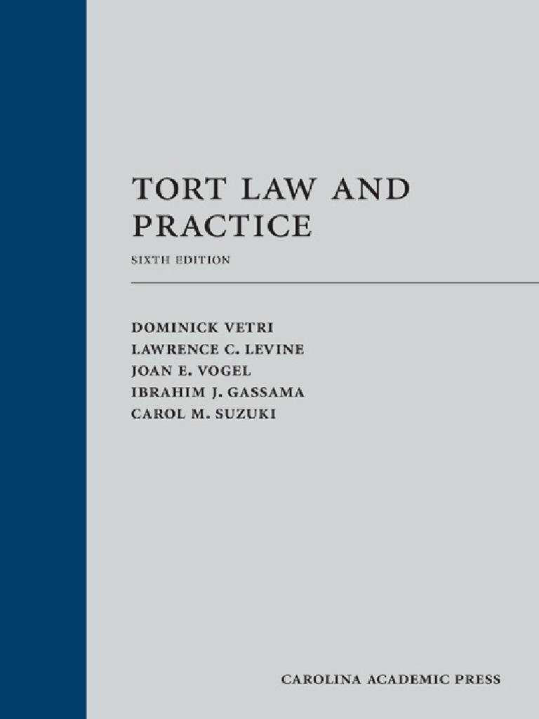 Tort Law and Practice Overview | PDF | Tort | Precedent