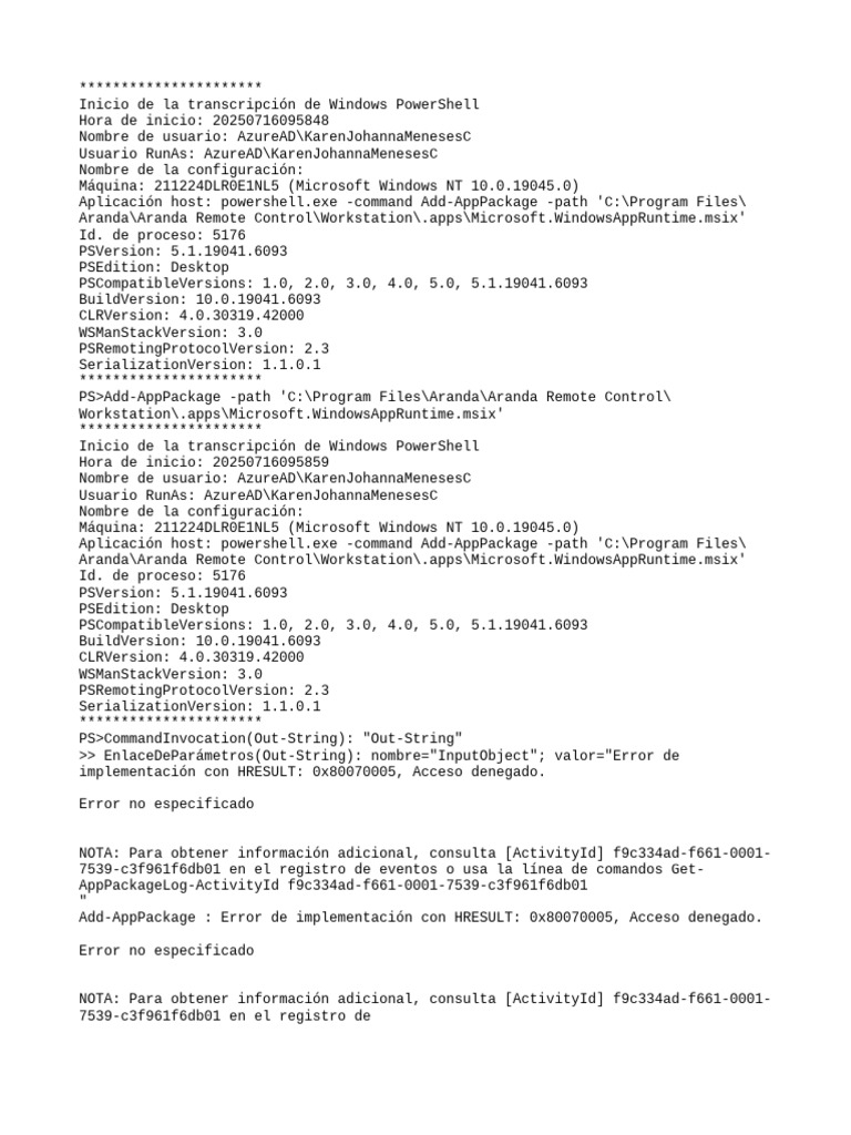 PowerShell Transcript.211224DLR0E1NL5.WyrezpZf.20250716095847 | PDF ...