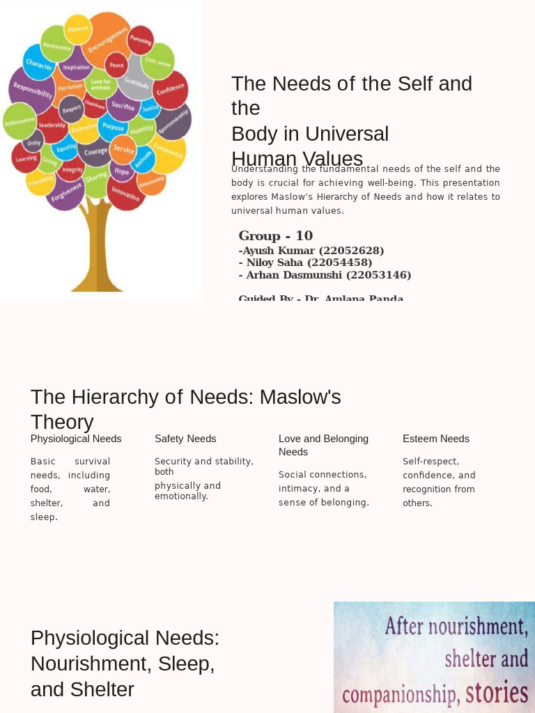 Balancing Self and Body Needs | PDF | Self Esteem | Emotions
