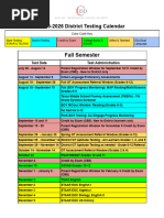 STAAR Testing Calendar 2026 | PDF | Tests | Standardized Tests