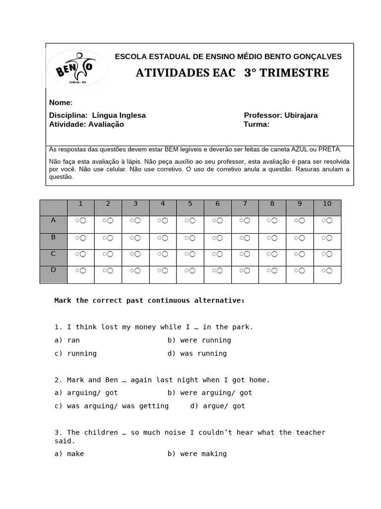 EAC 2 - 3ºtrim. Inglês 101 - 106 | PDF | Chess Theory | Chess