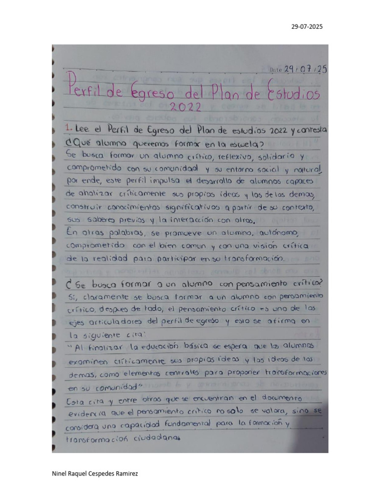 Perfil de Egreso Del Plan de Estudios 2022 | PDF