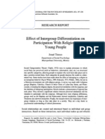 Effect of intergroup differentiation on participation with religious young people