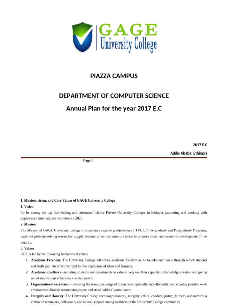 2017 Annual Plan for Computer Science | PDF | Entrepreneurship | Value ...