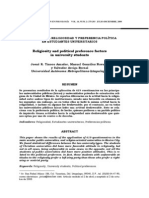 Factores de La Religiosidad y La Preferencia Política en Estudiantes Universitarios