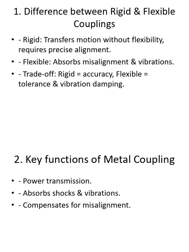 Rigid vs Flexible Couplings & Welding Techniques | PDF