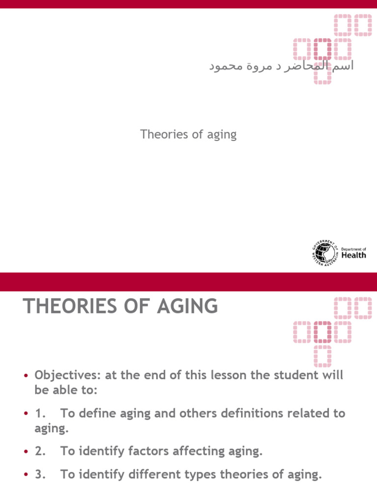 Theories of Aging Explained | PDF | Ageing | Senescence