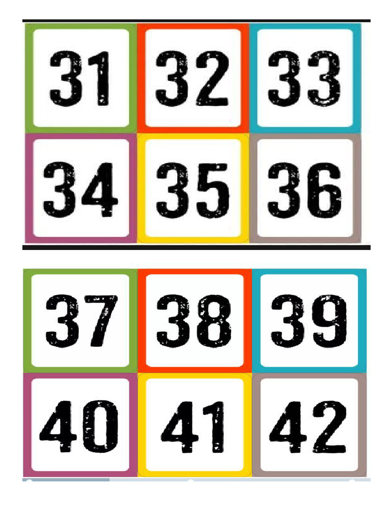 Numeros 1° y 2 ° | PDF