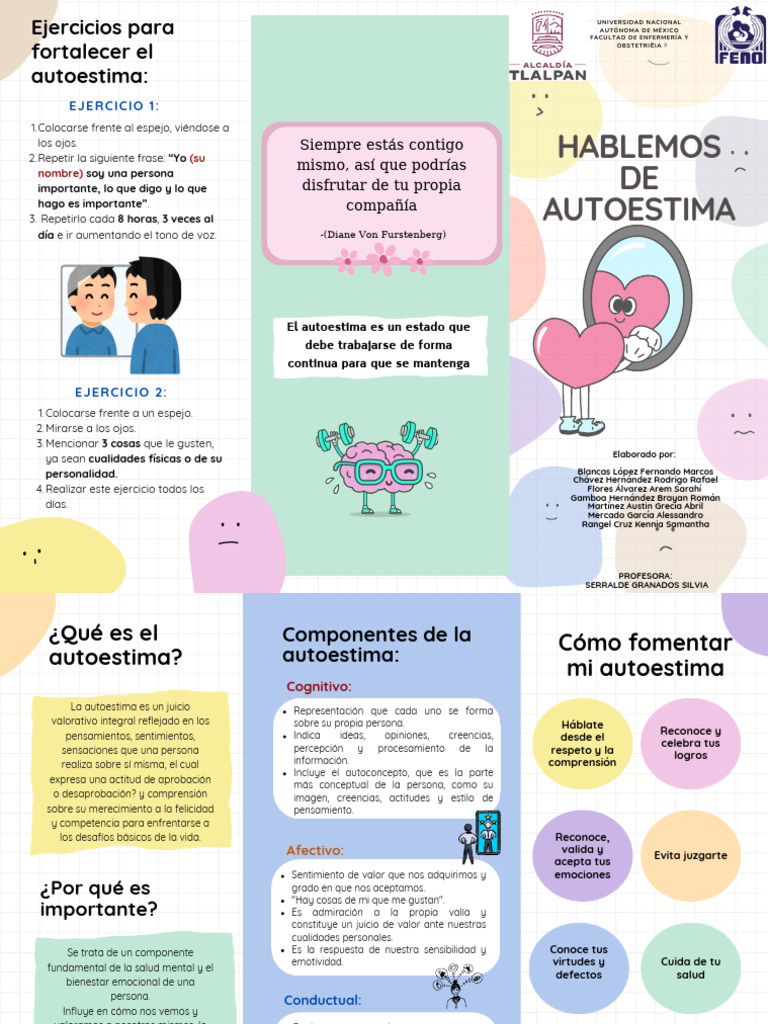 Ejercicios para Fortalecer la Autoestima | PDF | Autoestima | Las emociones