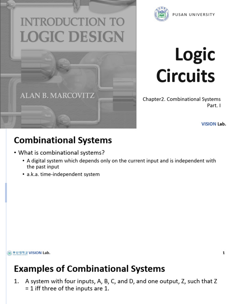 Combinational Systems in Digital Logic | PDF | Boolean Algebra ...