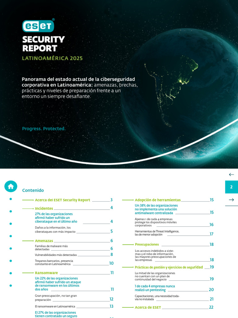 Informe de Seguridad ESET 2025 | PDF | Secuestro de datos | La ...