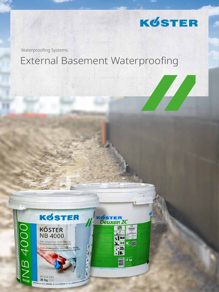 External Basement Waterproofing Guide | PDF | Concrete | Basement