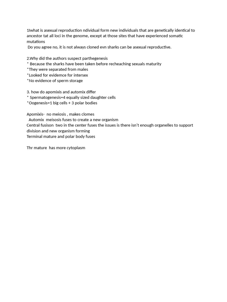 1iwhat Is Asexual Reproduction Ndividual Form New Individuals That Are ...
