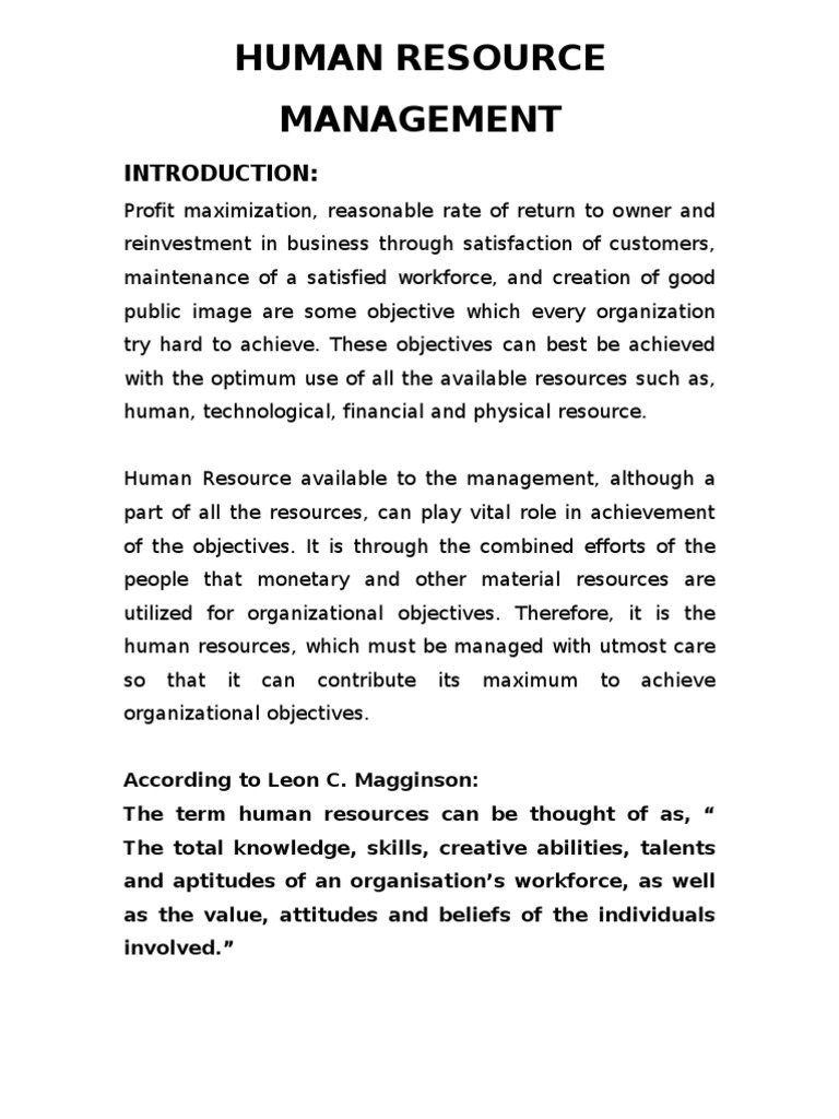 HRM Essentials for Organizations | PDF | Human Resource Management ...