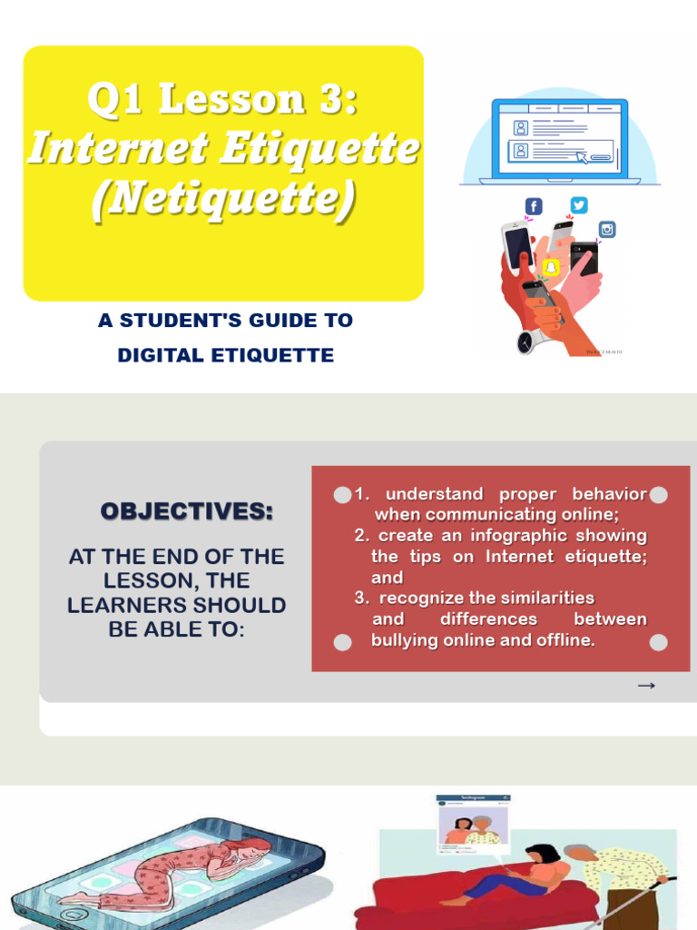 Digital Etiquette and Cyber Safety Guide | PDF | Malware | Information ...