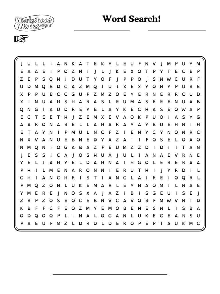 Word Search Worksheet | PDF | Word Search