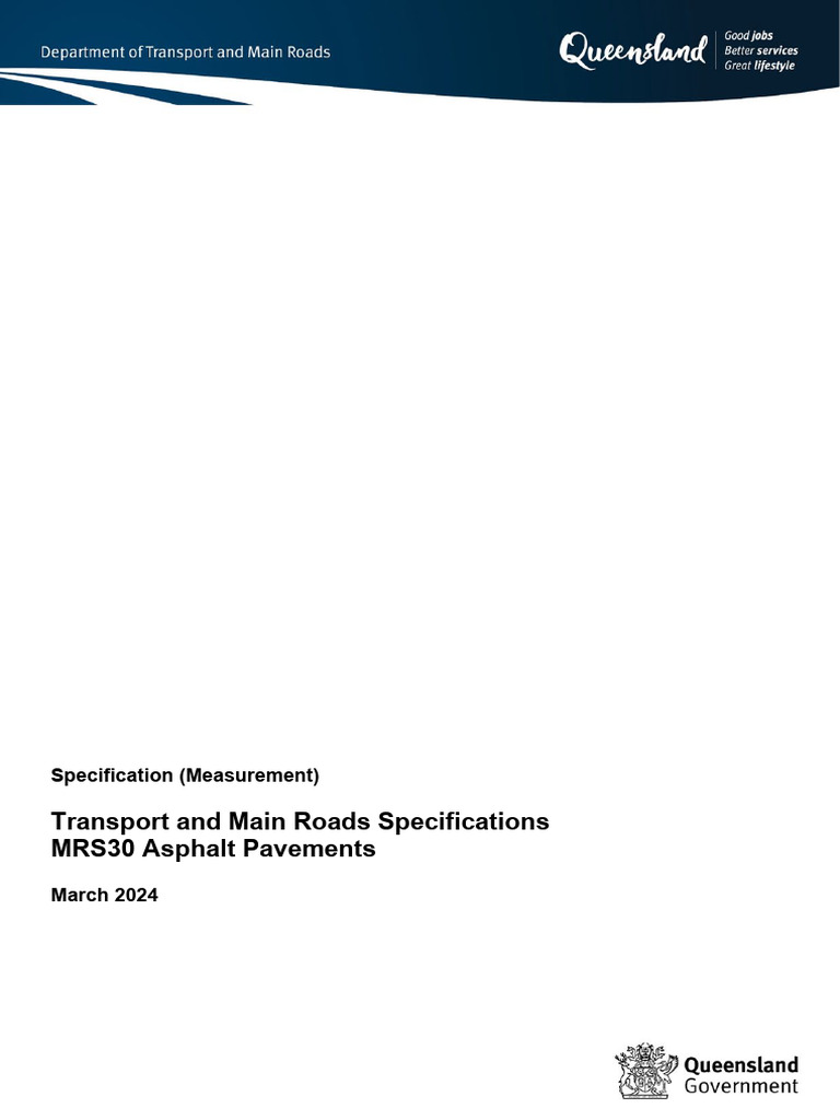 MRS30 Asphalt Pavements Specification | PDF | Road | Creative Commons ...