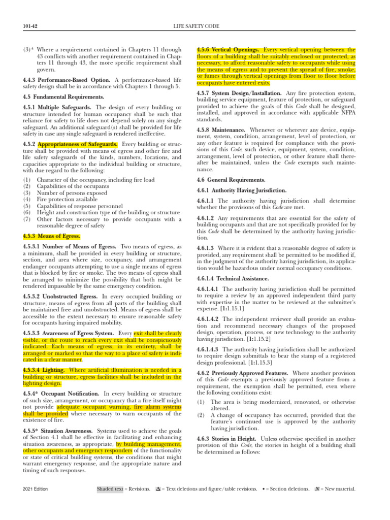 2021 Life Safety Code Overview | PDF | Safety