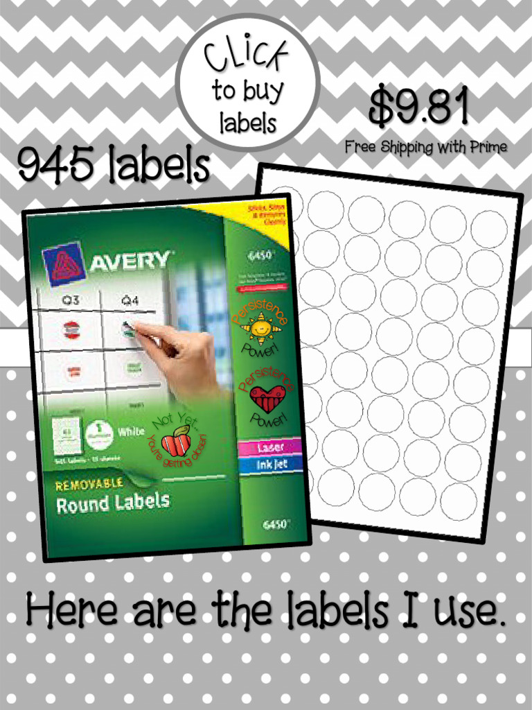 Mindset Stickers FYI, Avery Info | PDF