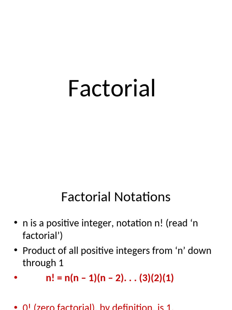 Understanding Factorials and Combinations | PDF