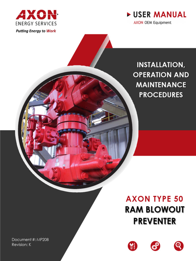 Type 50 Ram BOP User Manual | PDF | Pipe (Fluid Conveyance) | Screw