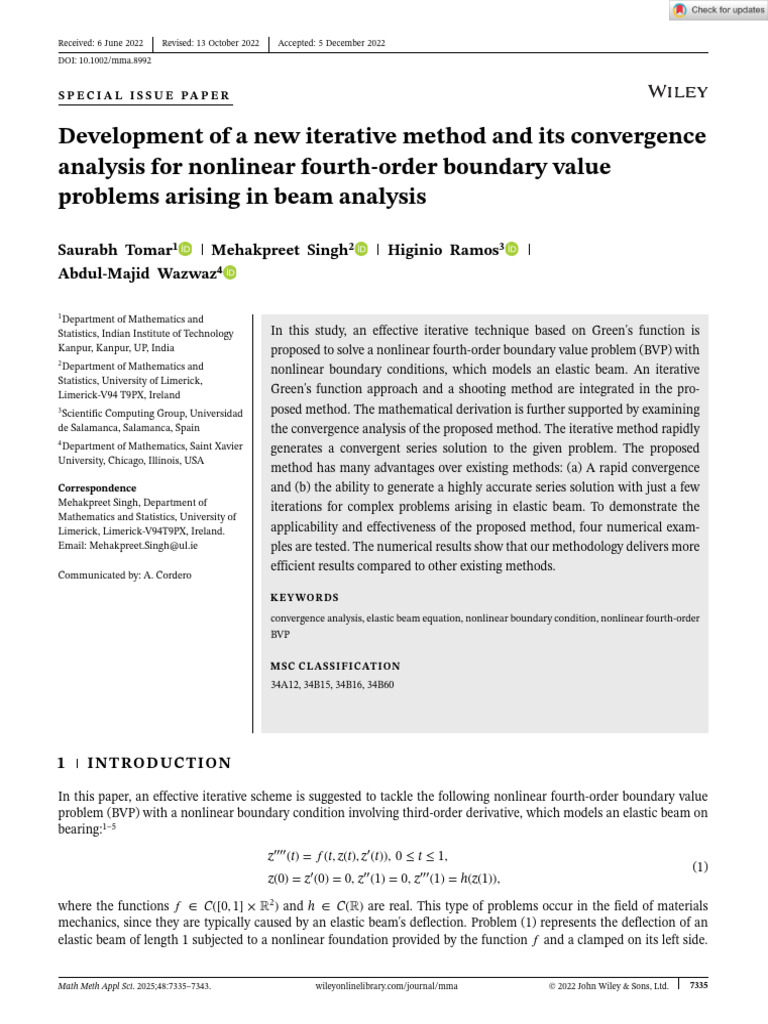 Math Methods in App Sciences - 2022 - Tomar - Development of A New ...