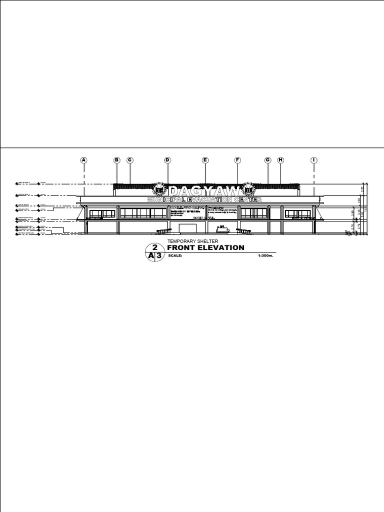 Temporary Shelter Front Elevation | PDF