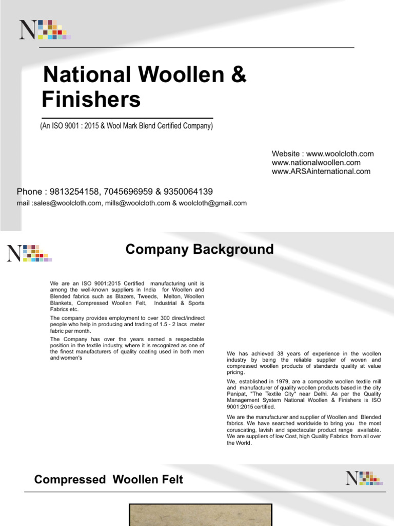 Compressed Wool Felt | PDF | Wool | Textiles