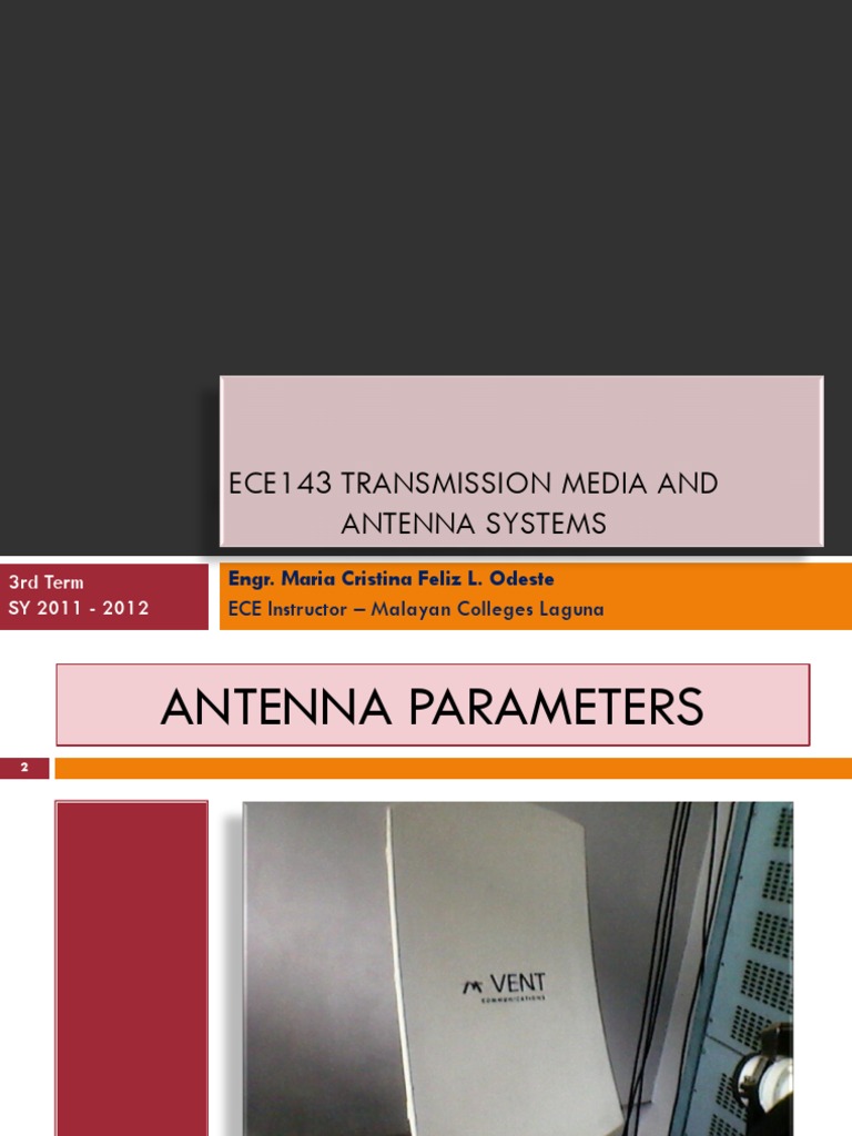 Antenna Parameters Overview | PDF | Antenna (Radio) | Electromagnetic ...