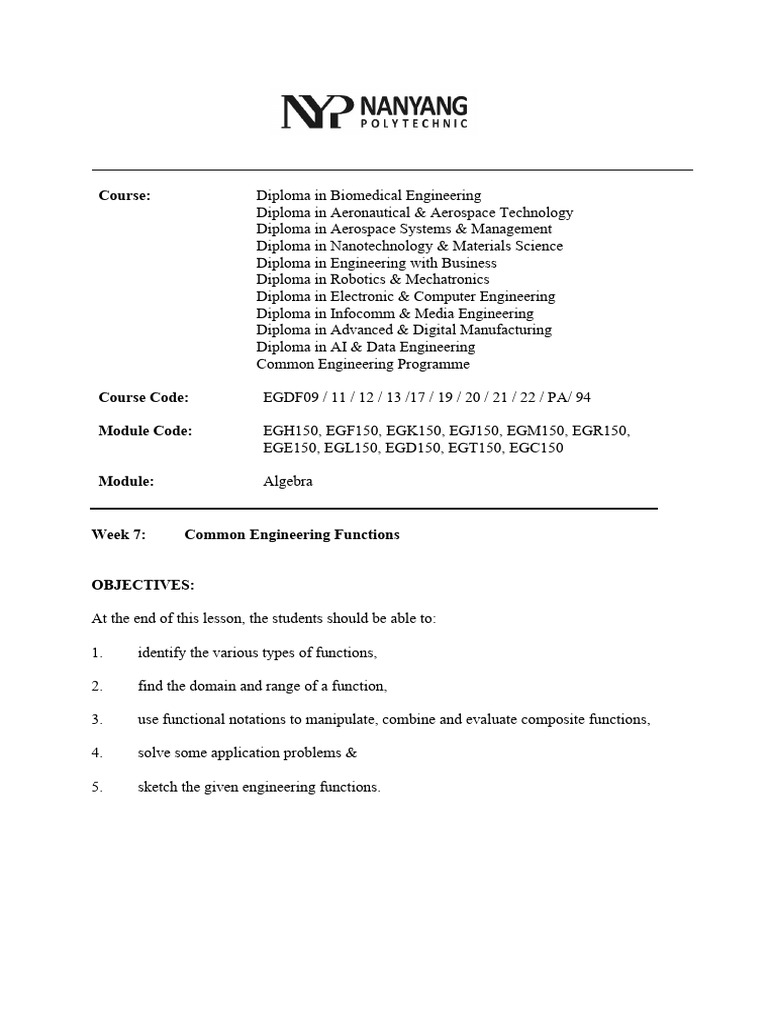 Engineering Functions: Exponential & Logarithmic | PDF | Logarithm ...