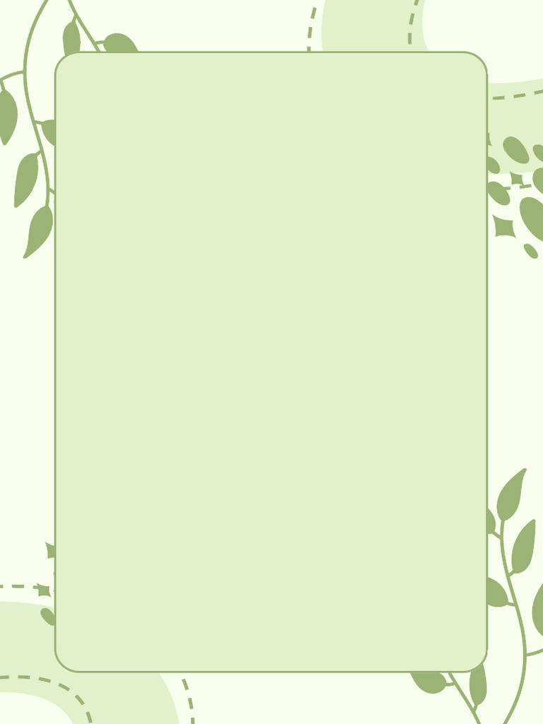 Green Illustrative Background Page Border | PDF