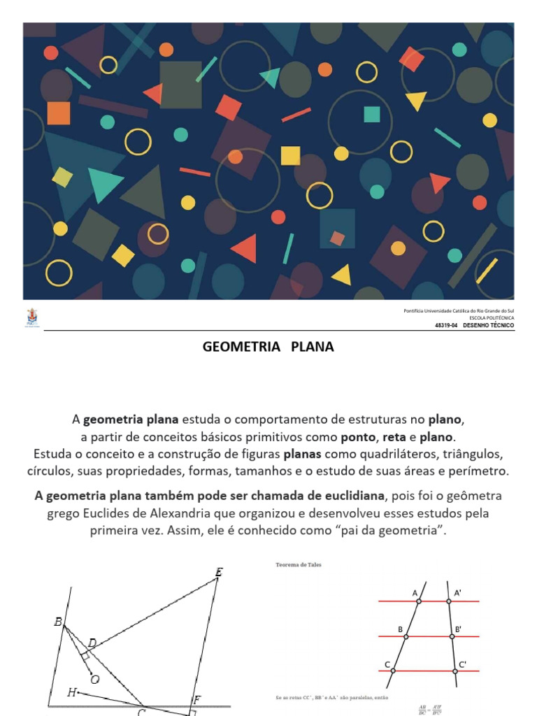 Aula 1 - Conceitos Básicos - Geometria Plana 2022 - 1 | PDF | Linha ...