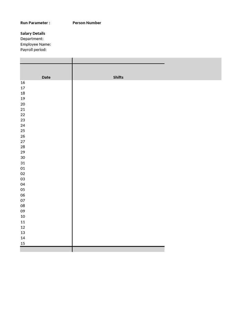 Employee Payroll and Shift Reports | PDF | Payroll | Working Time