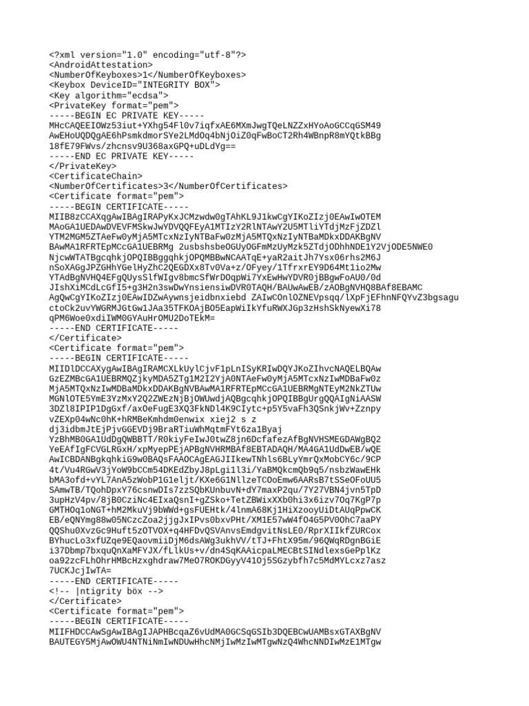 Android Attestation Key Details | PDF | Applications Of Cryptography ...
