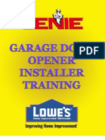 Genie Garage Door Opener Installation - Troubleshooting Guide