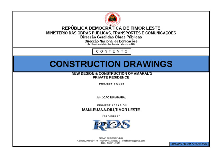 Cover Construction Drawing | PDF