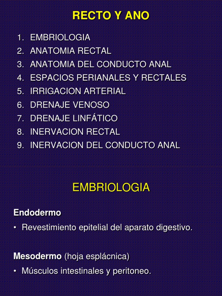 Drenaje Linfático del Recto y Ano | PDF | Recto | Intestino grueso