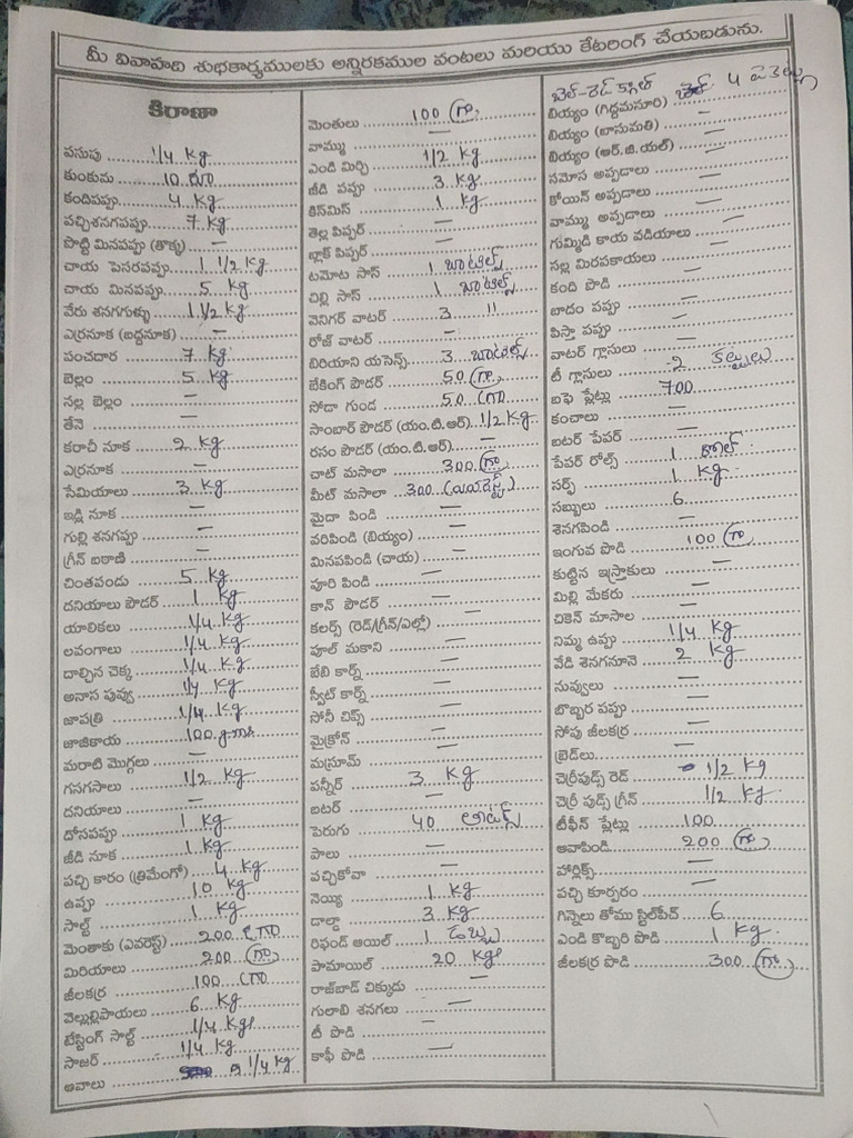 Chinnari Function Kirana | PDF