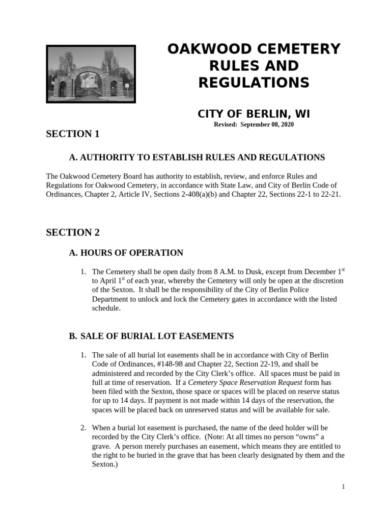 Ce Me Rules 2020 Update | PDF | Cemetery | Burial
