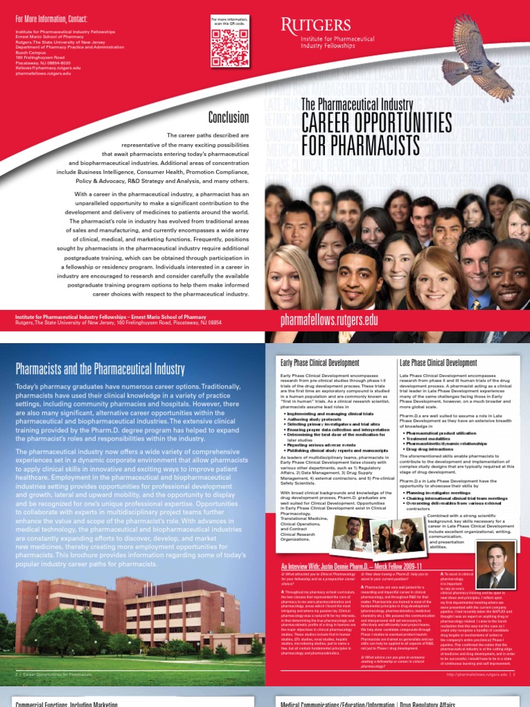 Career Paths for Pharmacists in Pharma | PDF | Clinical Trial | Pharmacy