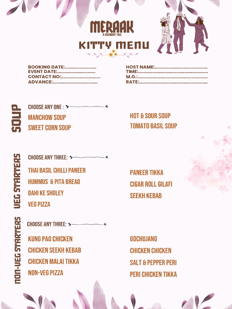 Kitty Party Menu | PDF