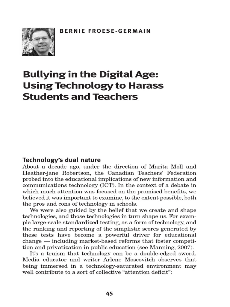 Cyberbullying in the Digital Age | PDF | Cyberbullying | Bullying