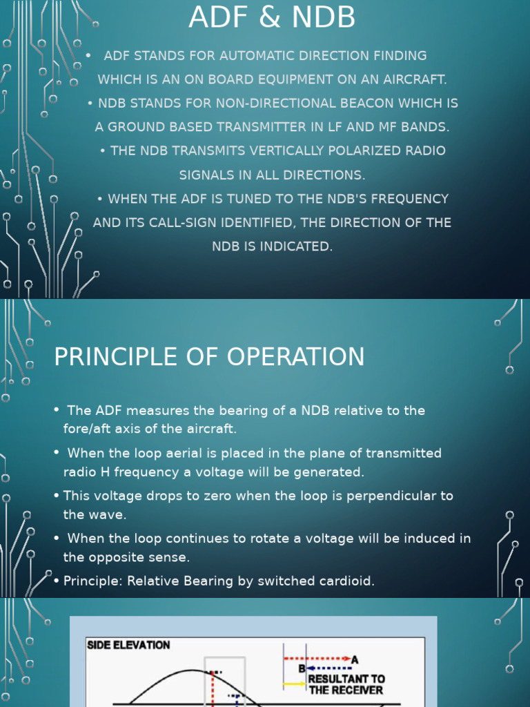 ADF and NDB: Aviation Navigation Basics | PDF