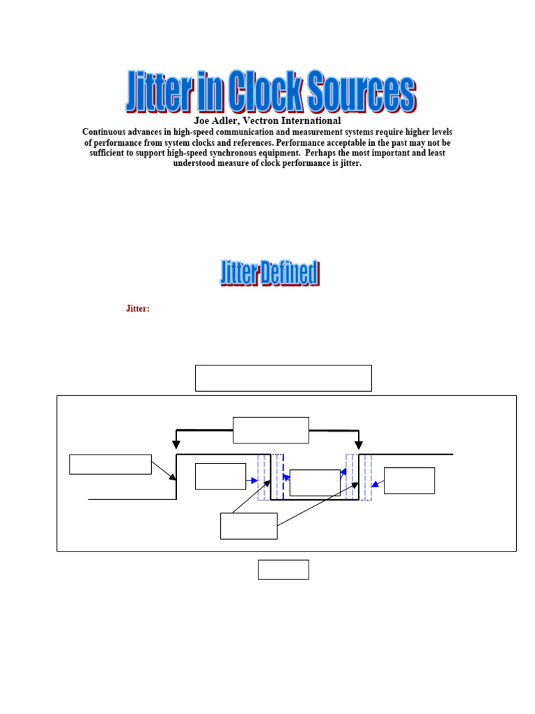 Jitter Bandwidth and Spectral Content | PDF | Electrical Engineering ...